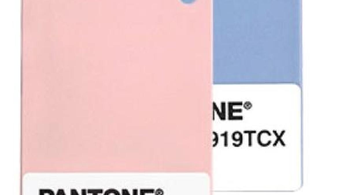 Pantone’s 2016 colors are Rose Quartz and Serenity.