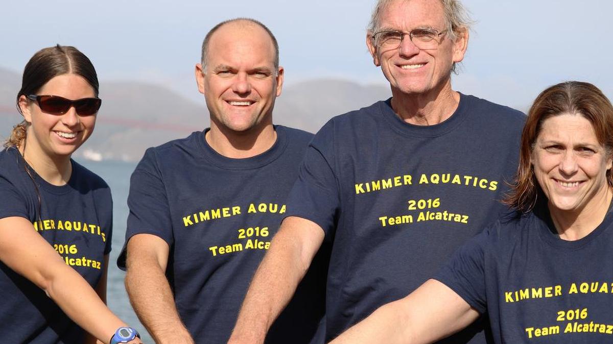 From left: Marleigh Duncan, Ryan Duncan, Ed Duncan and Stacie McHale, are all part of the Kimmer Aquatics organization, which Ed Duncan founded.