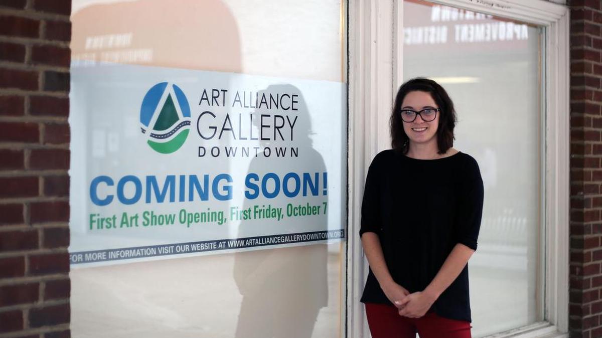 Kelsey Rieger, the new manager of the Art Alliance Gallery Downtown, hopes that the gallery can serve as a spotlight for local artistsk. The gallery is scheduled to open at 7 p.m. on Oct. 7.