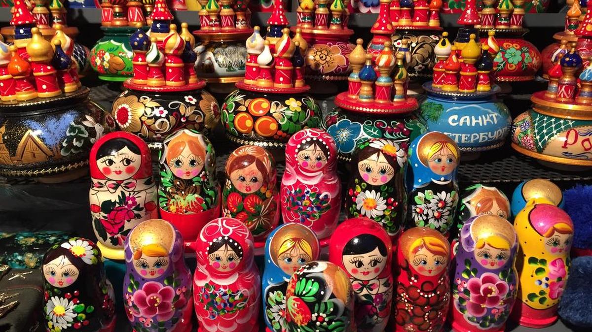 Travelers in Russia might want to shop for nesting dolls to take home as collectibles or souvenirs.