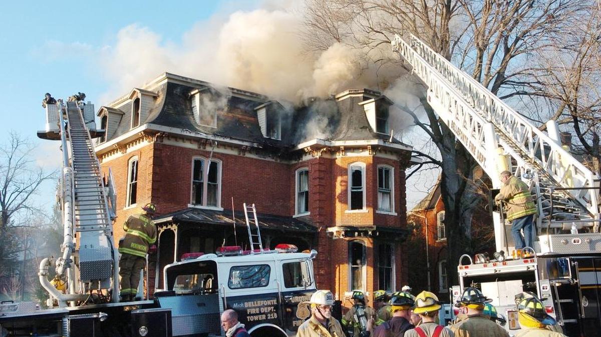 The Bellefonte Victorian Manor Bed and Breakfast on Linn Street was gutted by a fire on April 2, 2007.