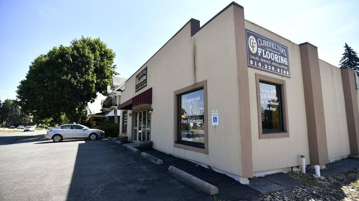 Clinefelter’s Flooring, located on West College Avenue in State College, was recently put on the market.