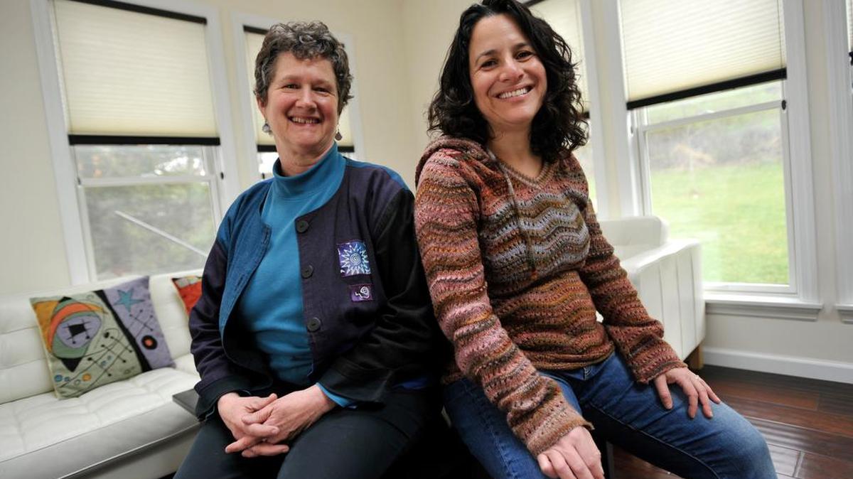 Centre LGBTQA Support Network Chairwoman Kerry Wiessmann, left, and Tamar London hope to bring a sense of togetherness among the lesbian, gay, bisexual and transgender community and its allies.
