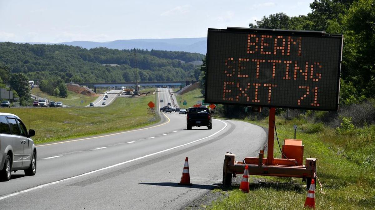 As construction on the I-99 and Waddle Road interchange continues, the road will be shut down for periods of time overnight.