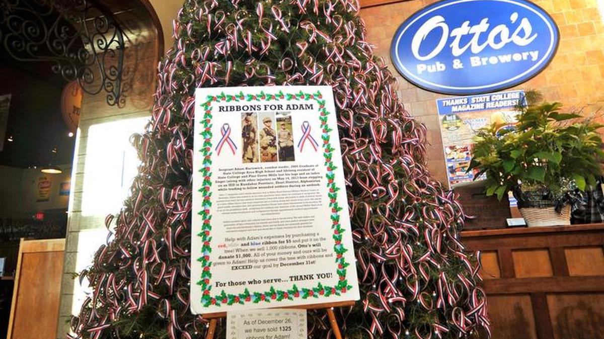 Otto’s Pub and Brewery’s annual ribbon-tree fundraiser will raise money this year for the Veterans Assistance Fund.