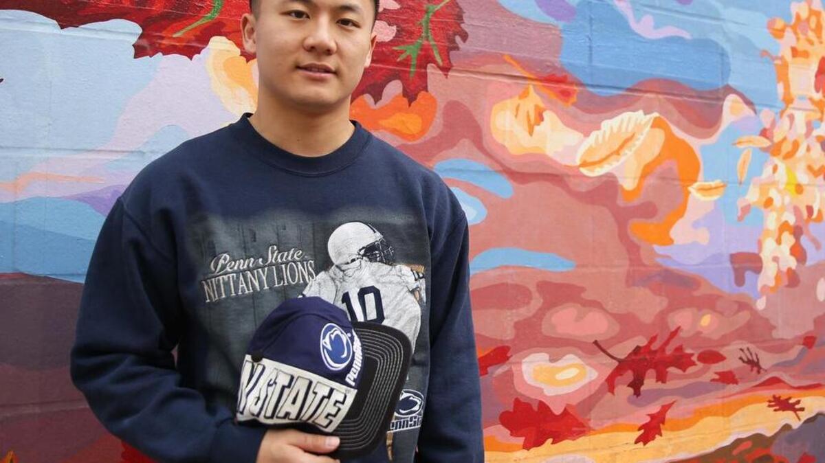 Penn State senior Allen Cao’s vintage clothing resale business, Vint Condition, started on Instagram.