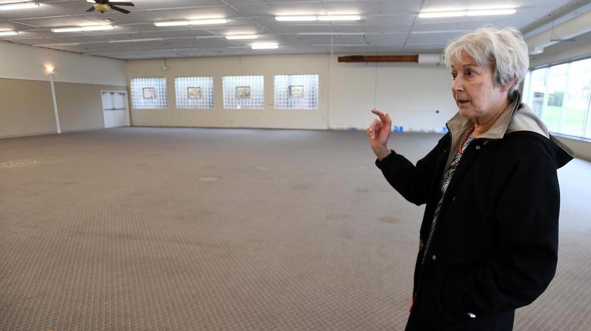 Discovery Space exhibit manager Margaret Roof talks about the interactive science museum’s new location on North Atherton Street. The museum will triple in size when it moves by September.