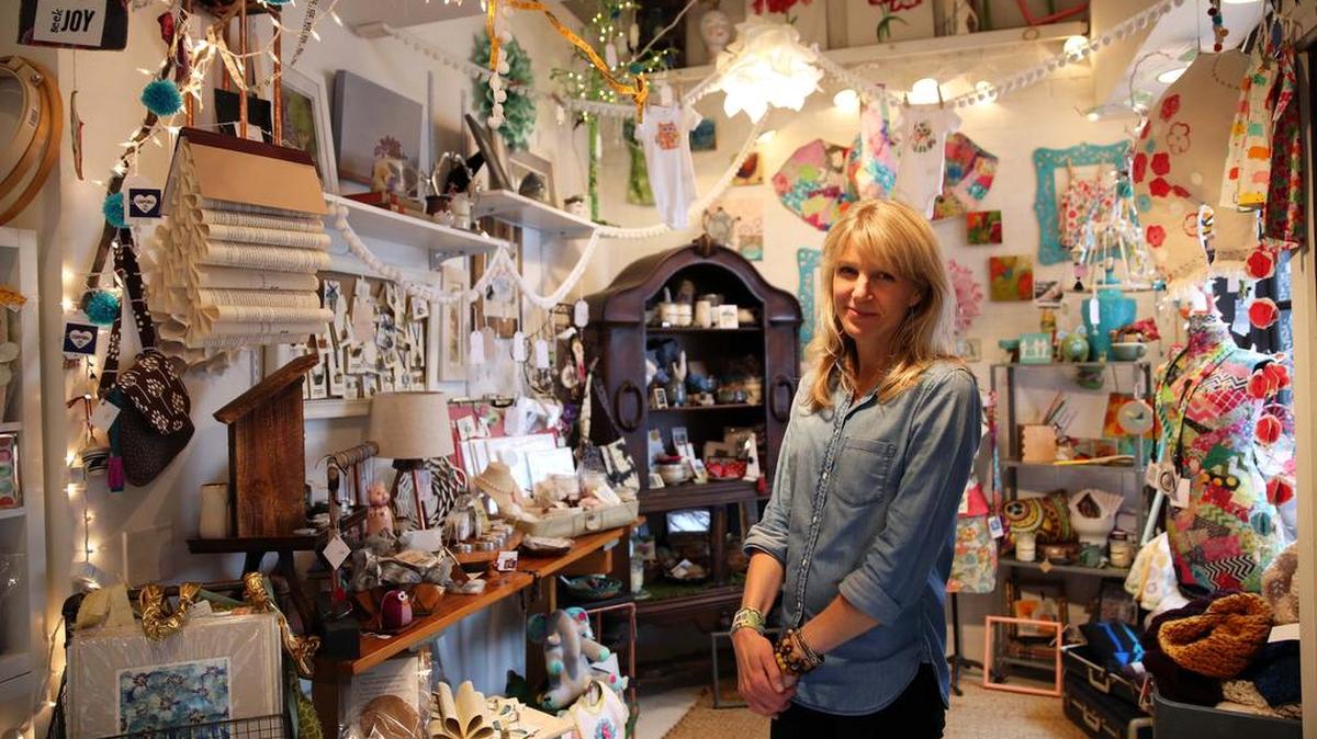 Amy Frank owns The Makery in downtown State College.