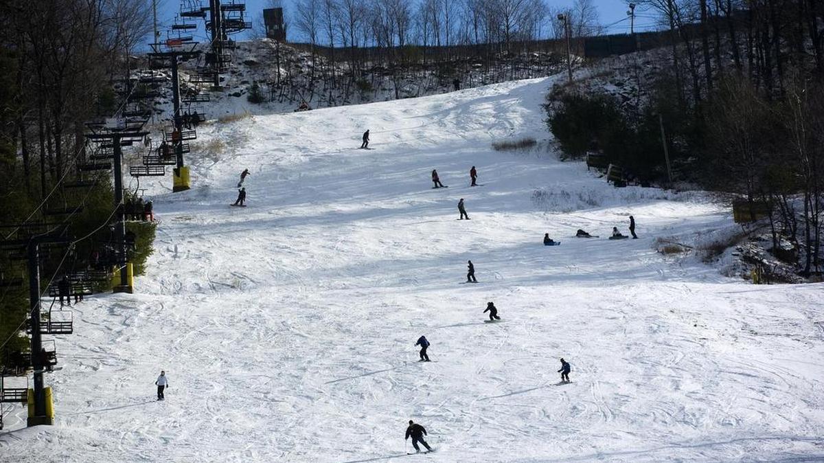 Skiers and snowboarders hit the slopes at Tussey Mountain, in this file photo.