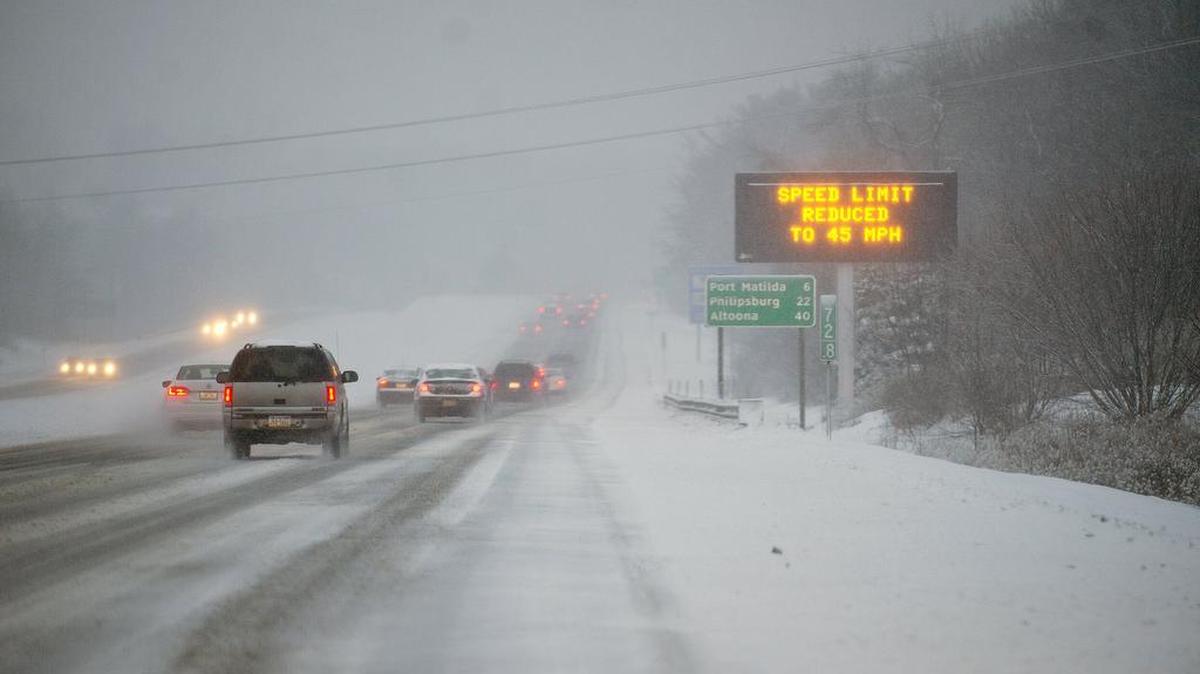 Will speeds on highways be reduced due to the snow storm?