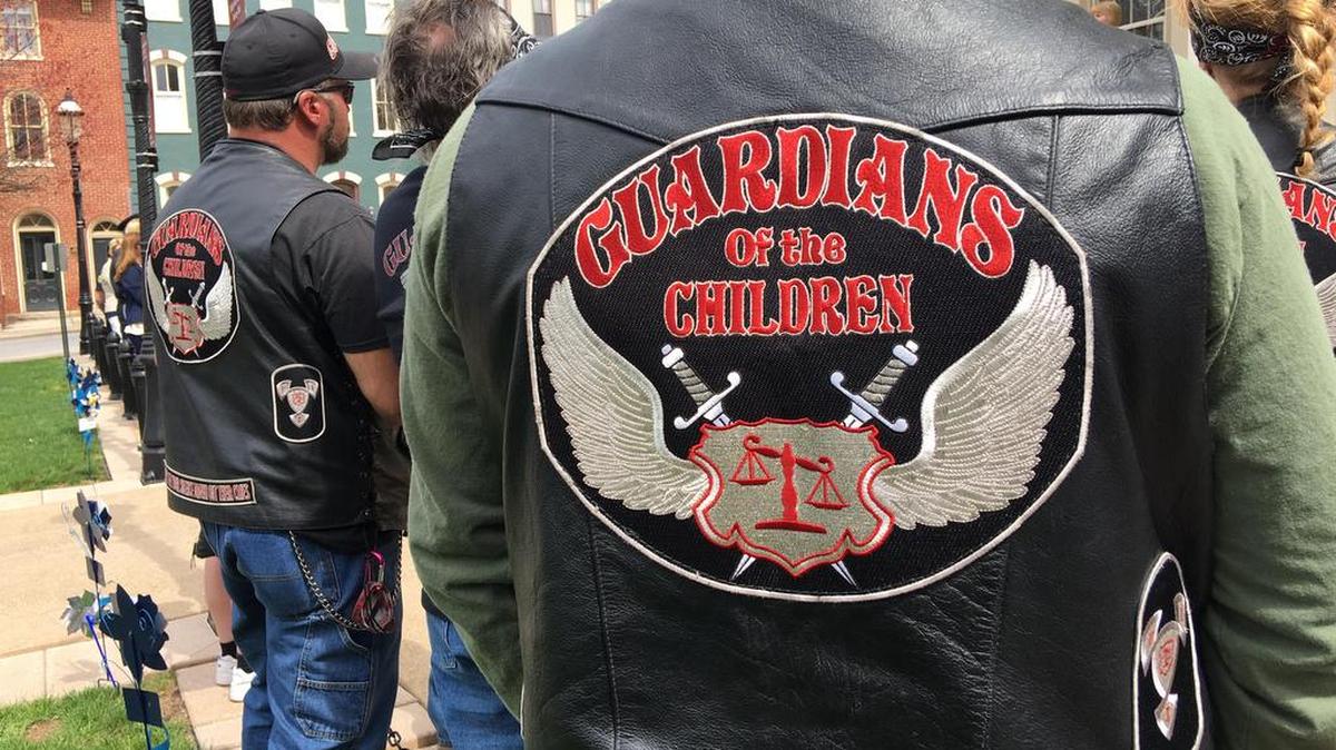 Members of the Guardians of the Children motorcycle organization attended the proclamation of April as Sexual Assault Awareness Month and Child Abuse Prevention Month in Centre County.