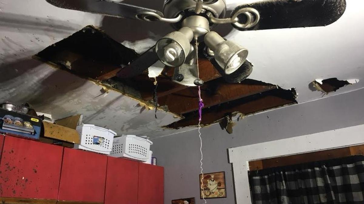 Four fire companies responded to a blaze Wednesday at a Bellefonte home.