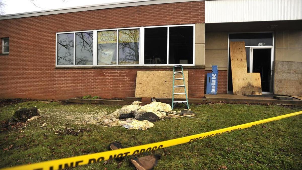 A Christmas Eve fire burned the Fasta & Ravioli Co. building in Pleasant Gap.