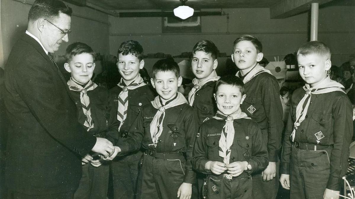 Pictured are Cub Scouts in Millheim.