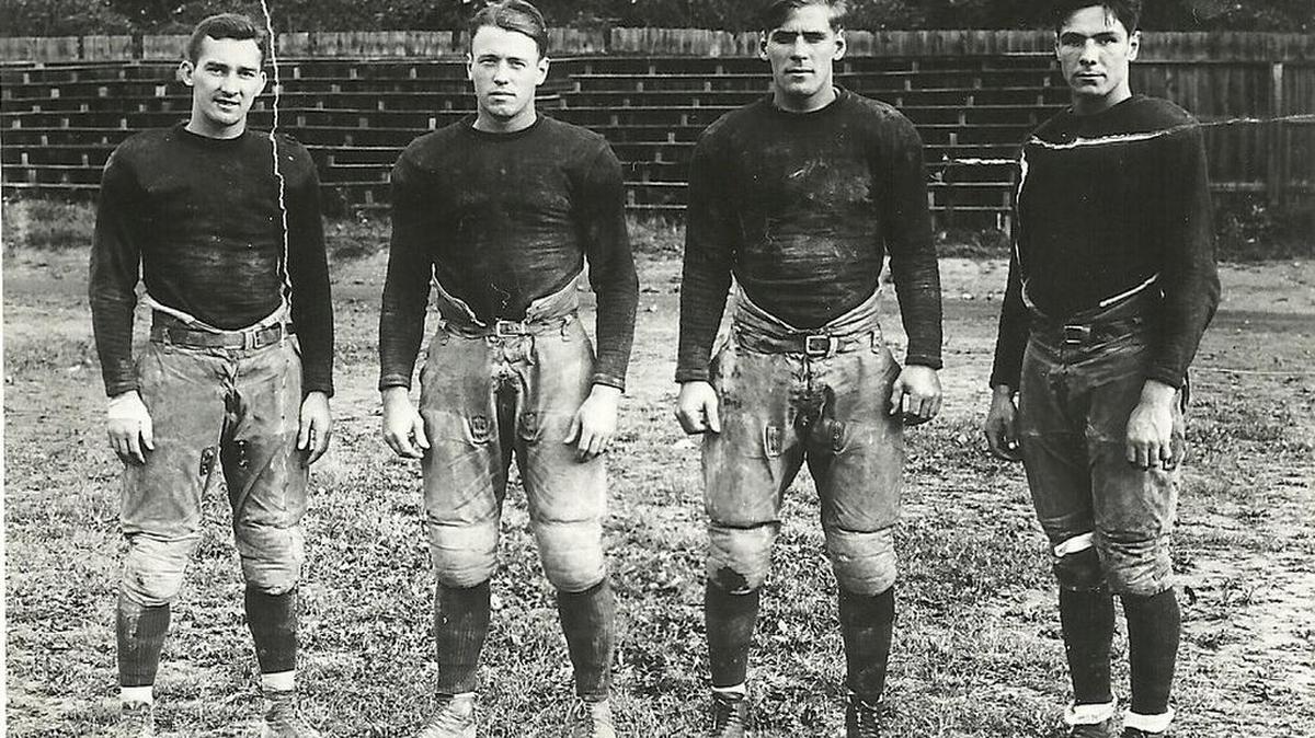 Pictured is the 1926 Bellefonte Academy backfield.