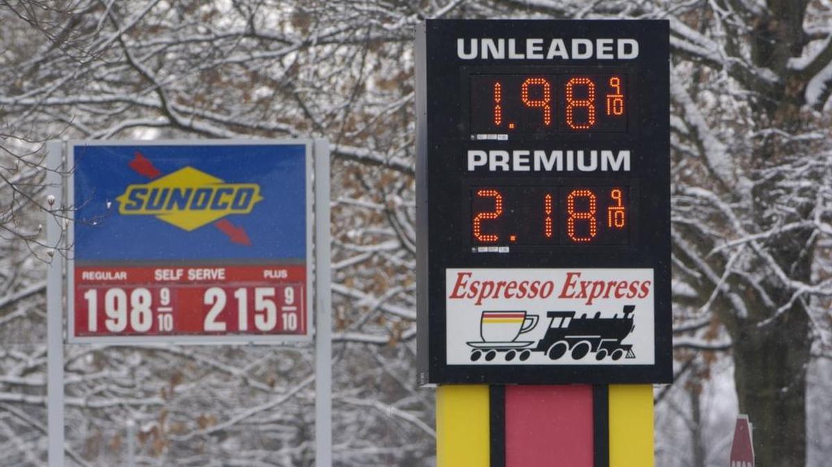 Holiday travelers heading south of Pennsylvania are likely to see gas prices less than $2.