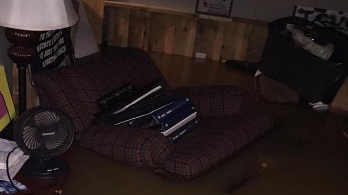 Friday morning’s flash-flooding filled the basement of the Barnhart’s house at 480 Market St., Milesburg, with about 3 feet of water.