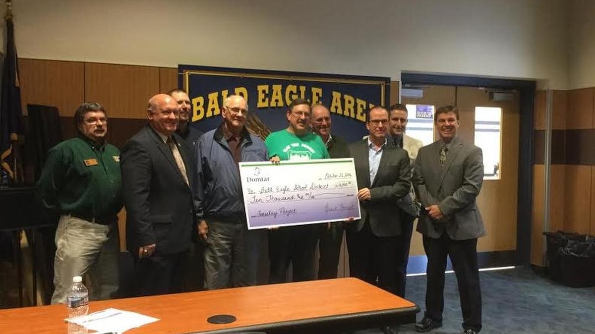 Bald Eagle Area School District accepted a $10,000 donation from Domtar Paper Company to help fund a forestry plan for the district. BEA owns about 400 acres of forest land around its campus in Wingate. The plan is to create sustainable forestry programs for school and public use. They’re also working with the Pennsylvania Forestry Association, The Nature Conservancy, the DCNR Bureau of Forestry and Penn State’s Center for Private Forests.