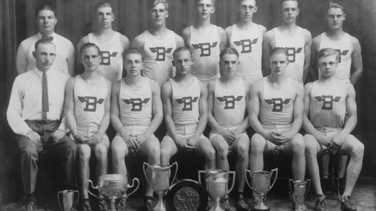 Pictured is the 1926 Bellefonte High School track team.