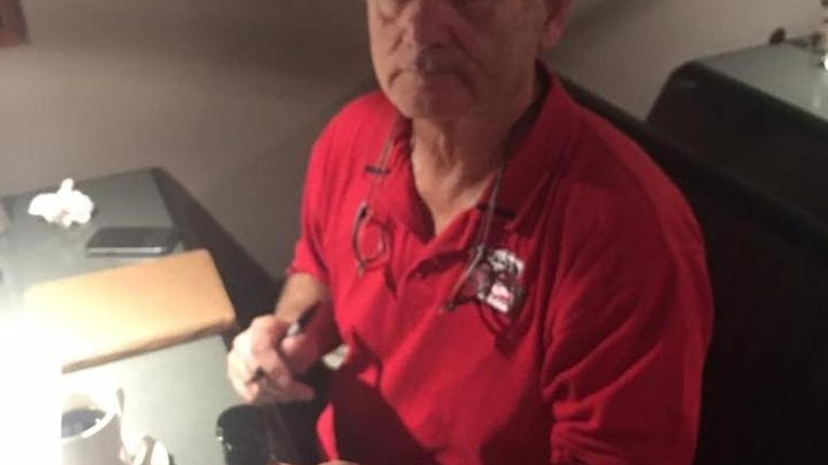 Bill Murray visited Bellefonte and ate at Bonfatto’s on the same day he celebrated the Chicago Cubs winning the World Series.