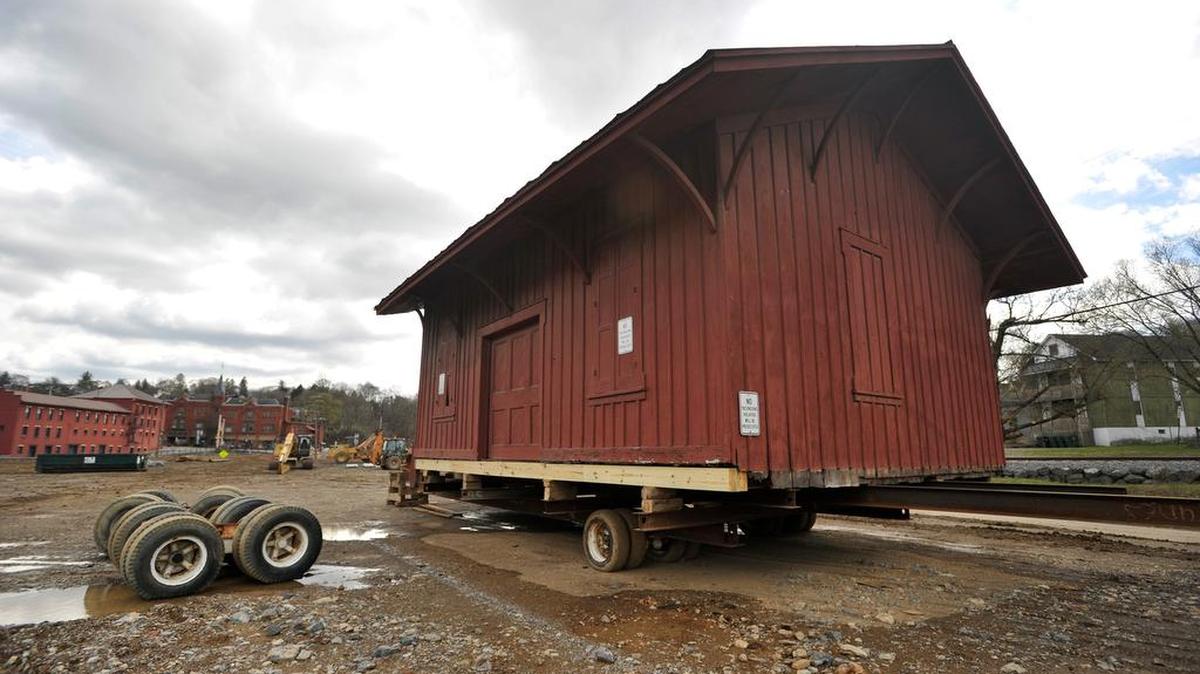 On April 18, weather permitting, the Bellefonte Historical and Cultural Association will move this 1869 freight warehouse from the Bellefonte Waterfront Development District to Talleyrand Park, a project in the works since March 2015.