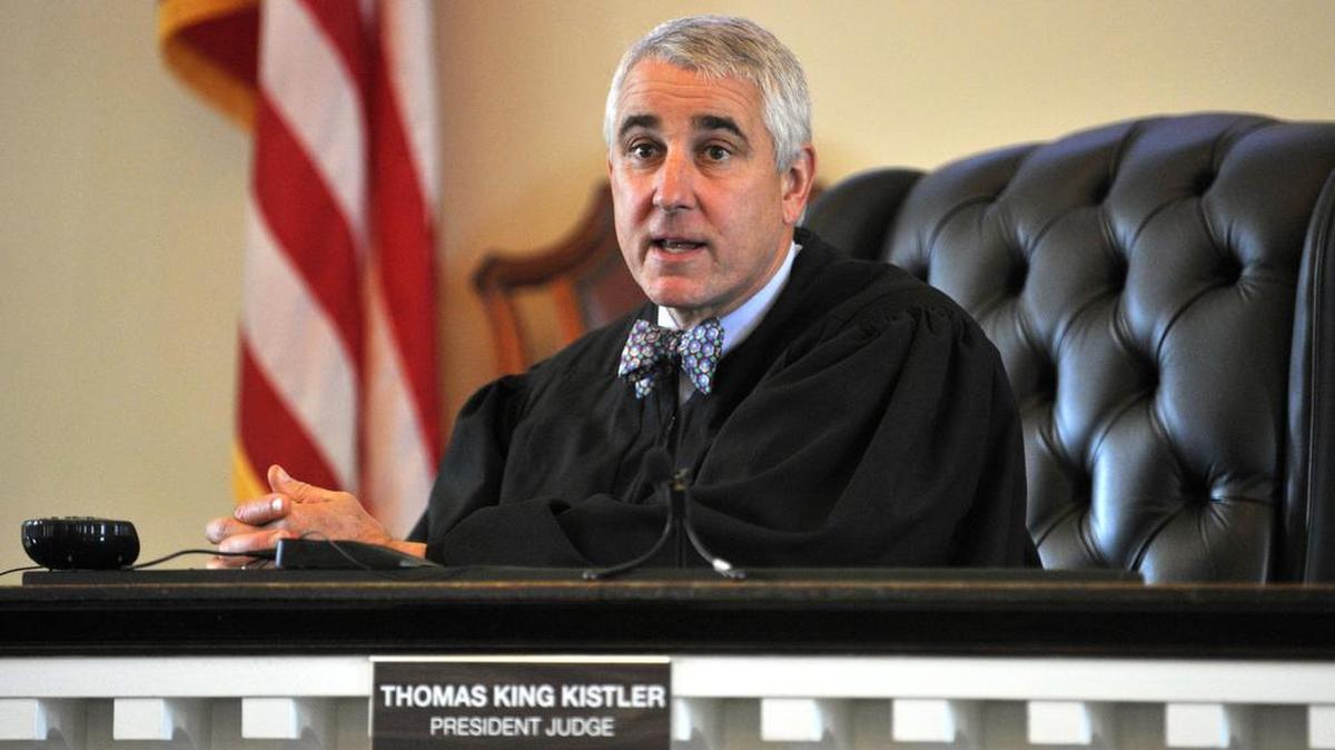 Centre County Judge Thomas King Kistler in the Centre County Courthouse on June 2, 2015.