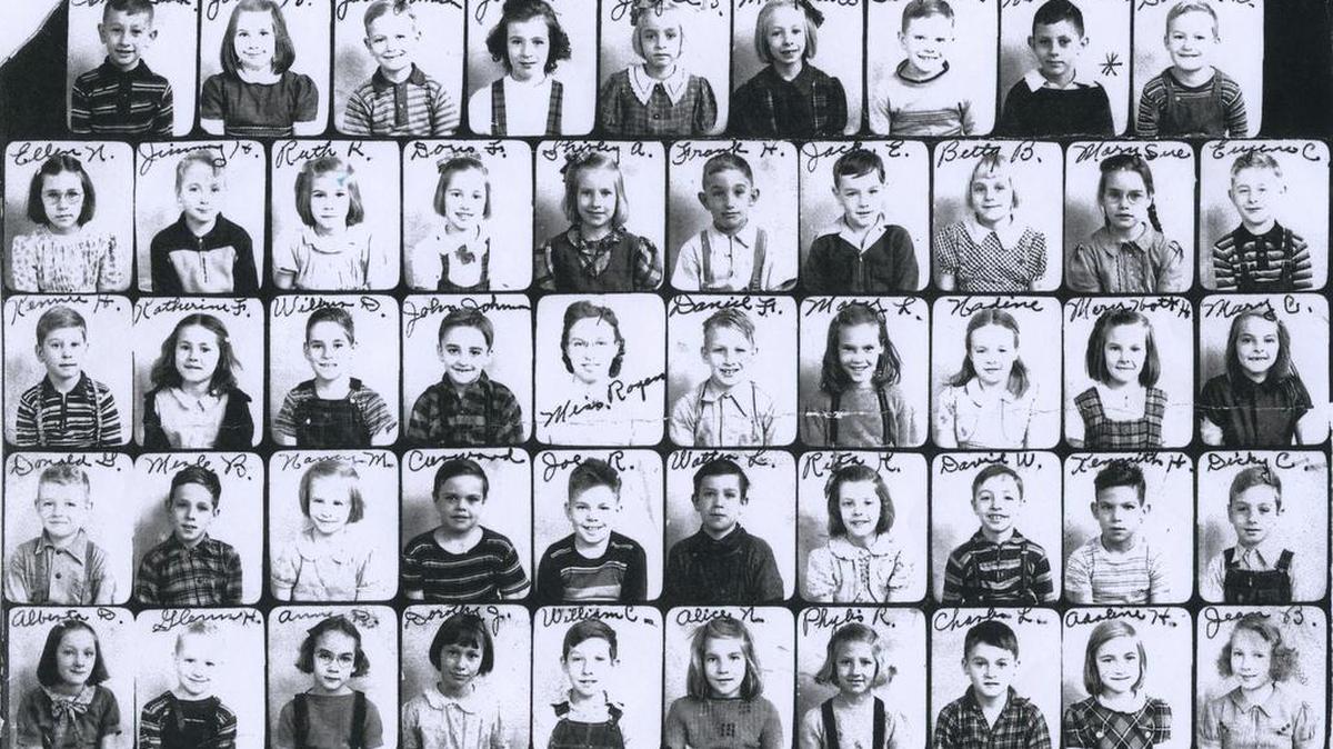 Pictured is the third-grade class of Pine Grove Mills from 1941.