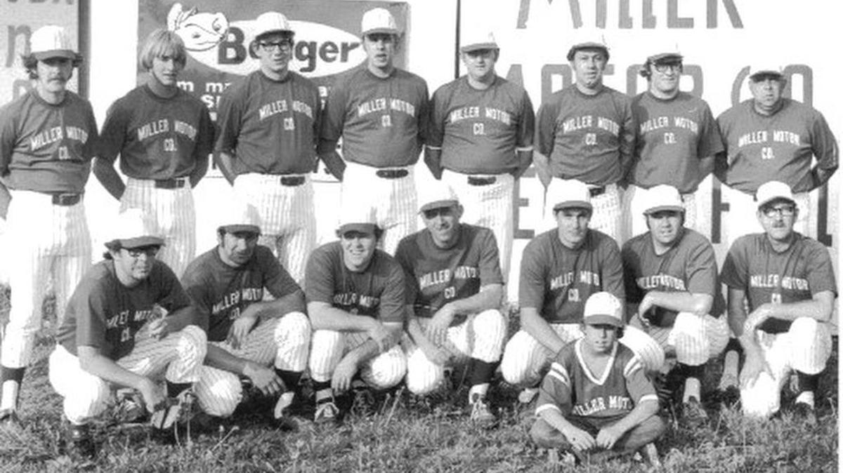 Pictured is the 1974 Miller Motor Co. men’s softball team, of Centre Hall.