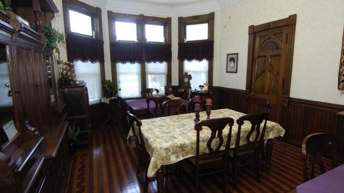 Whispering Sisters Bed and Breakfast, located at 126 S. Centre St., was built in 1873 and was the home of Rep. Charles Hedding Rowland. The contents of the inn are being auctioned off Sunday through Aug. 30.