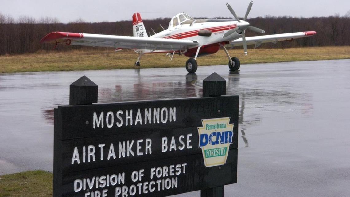Each year, a plane arrives at Mid State Regional Airport to help fight wildfires.