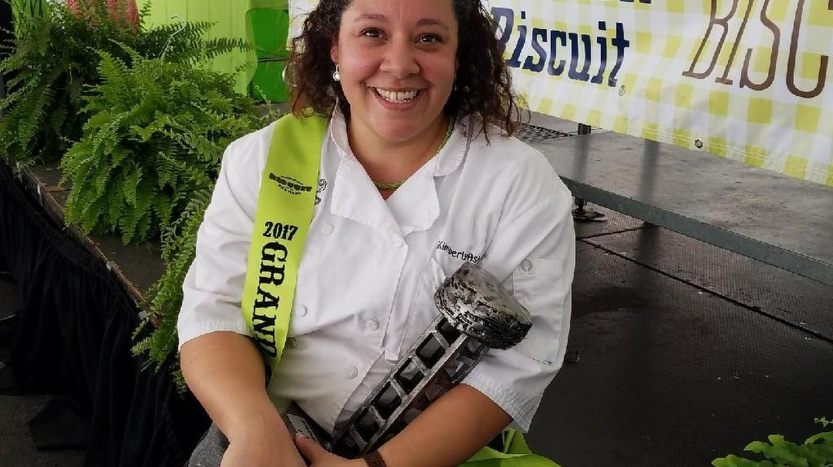 Kimberly Asbury, a 1993 State High graduate, won the 2017 International Biscuit Festival baking competition in May in Knoxville. Asbury currently lives in Orange Beach, Alabama, where she is a pastry chef and manager at BuzzCatz Coffee & Sweets.
