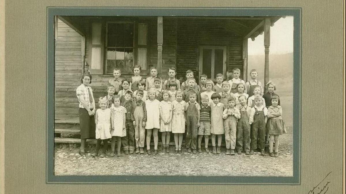 Students from Jacksonville elementary school in Marion Township are pictured during the 1936-37 school year.