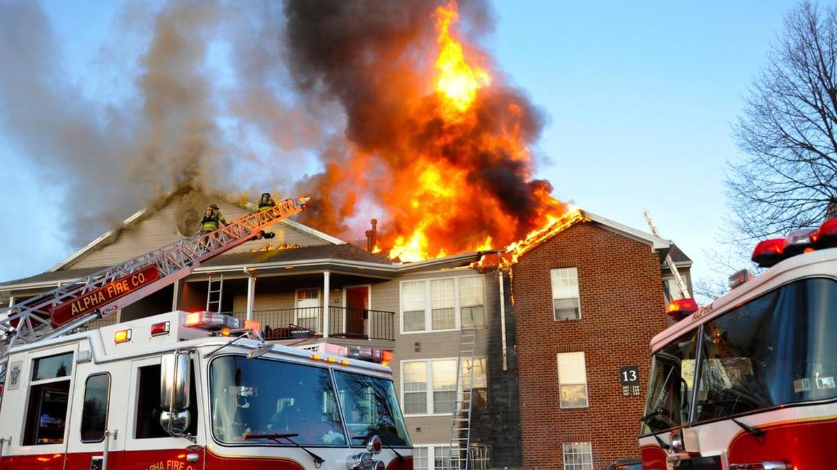 A structure fire on Wednesday at The Park apartment building 13 at 348 Blue Course Drive was likely caused by discarded smoking material.