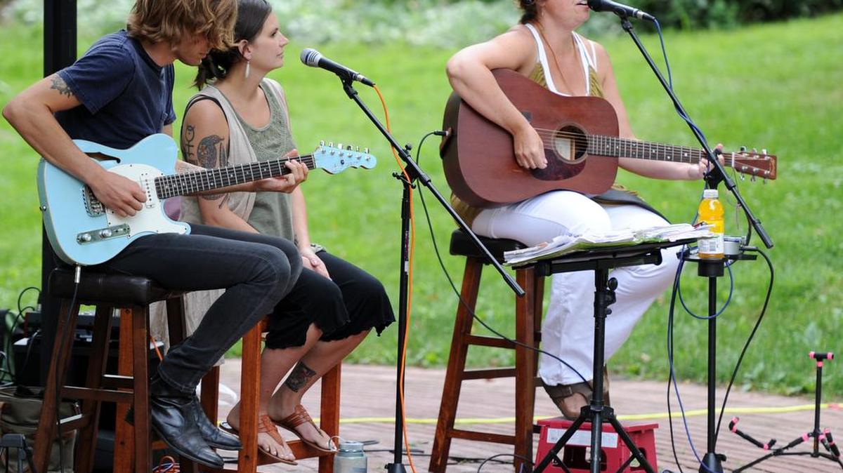 Pure Cane Sugar performs during Music Under the Sycamore Sunday at the Centre Furnace Mansion.