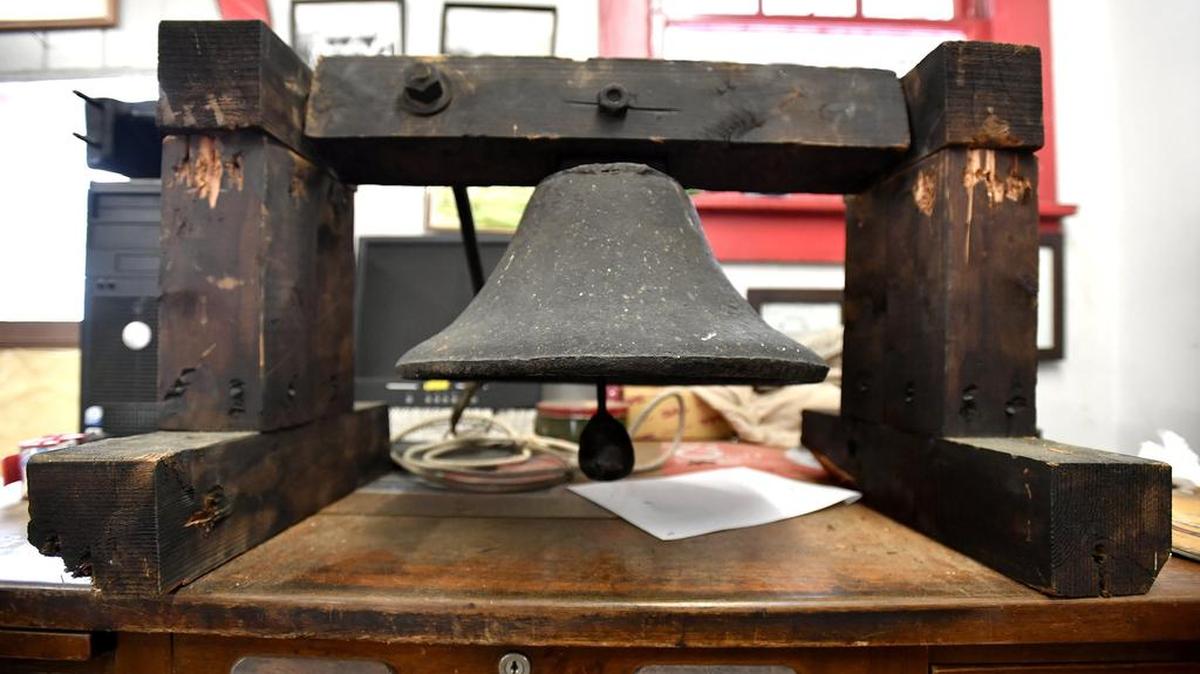 The bell from the old College Heights school in State College has been removed.
