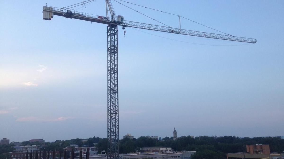 At its meeting Monday, State College Borough Council discussed the conditional use permit application for a proposed high-rise downtown.