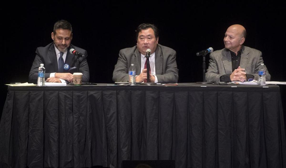 Michael Black, Don Hahn and Ron Madrid ran for State College mayor in 2017. Hahn captured 54% of the vote, but plans to resign in December.