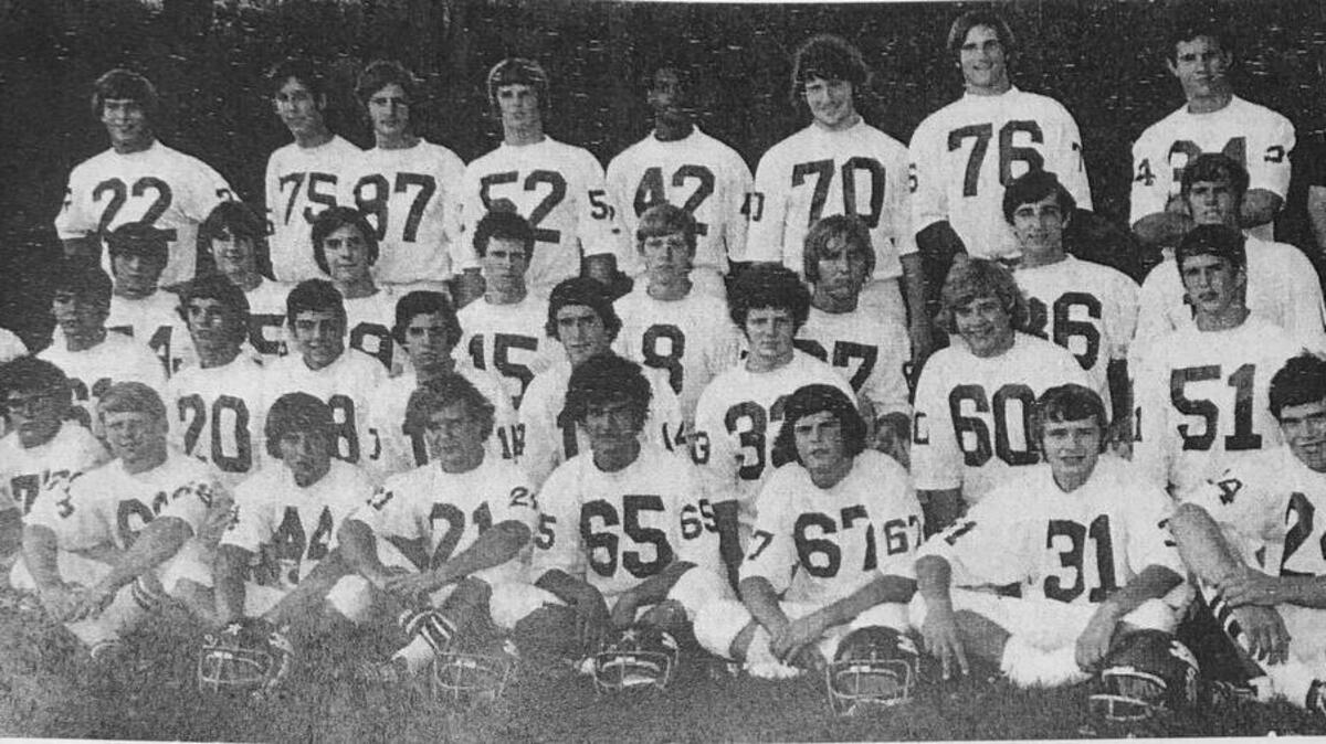 1973 State High football team finished 10-0 and was conference and state champions.