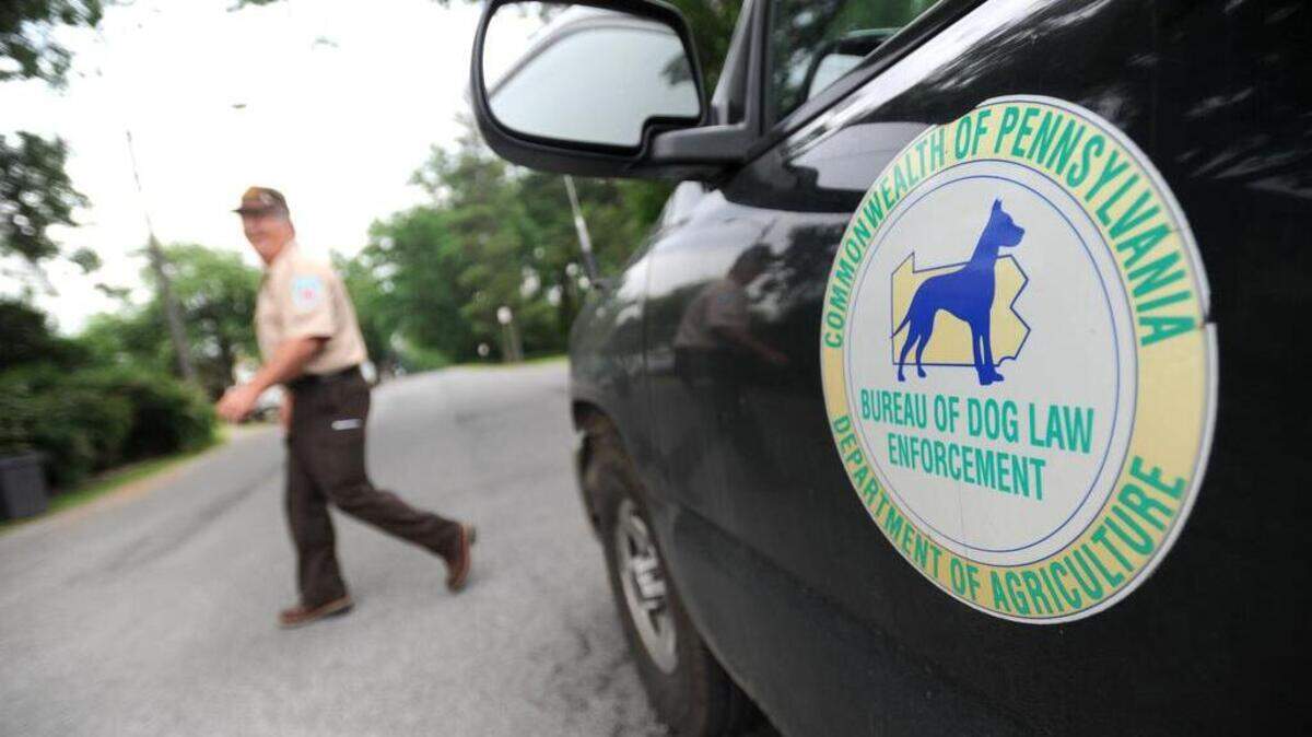 Robert Beck, a state dog warden, canvasses a neighborhood in Pleasant Gap on Tuesday, June 7, 2011. State dog wardens will be canvassing Centre County from Monday to April 13, checking for vaccination and licensing records for dogs and cats. Pet owners without up-to-date records could face fines.