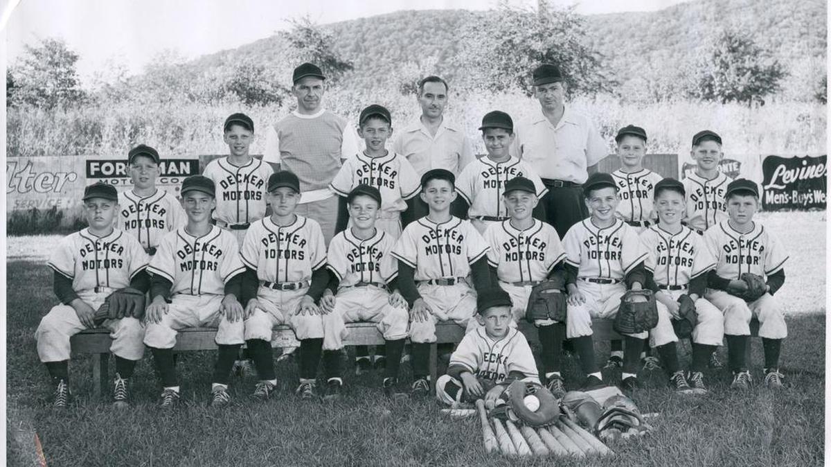 This photo shows the 1955 Bellefonte Little League champions.