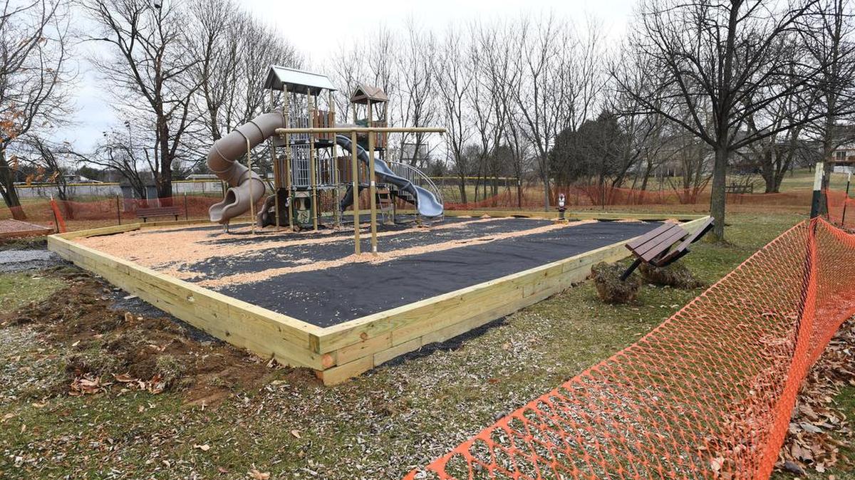 Haymarket Park's new playground will be open in about two weeks.
