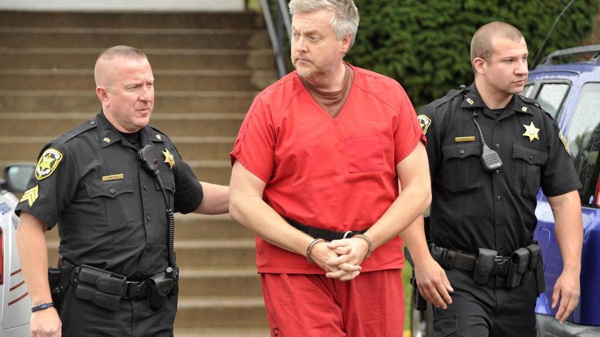 Alois Kudlach enters his preliminary hearing at the Centre County Courthouse in Bellefonte on Thursday, Sept. 10, 2015.