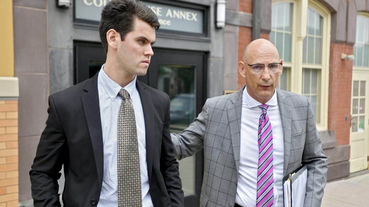 Ryan Burke, a former Beta Theta Pi fraternity brother, pleaded guilty for his role in Timothy Piazza’s death at the Centre County Courthouse Annex on June 13, 2018.
