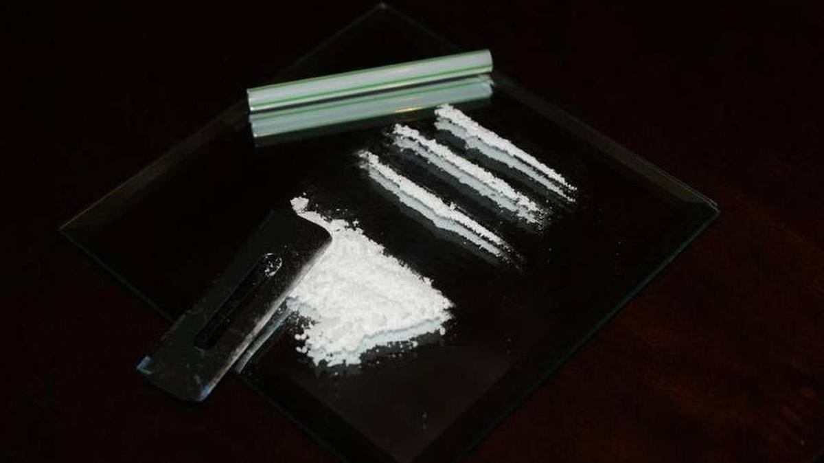 A man was found in possession of hundreds of grams of drugs.