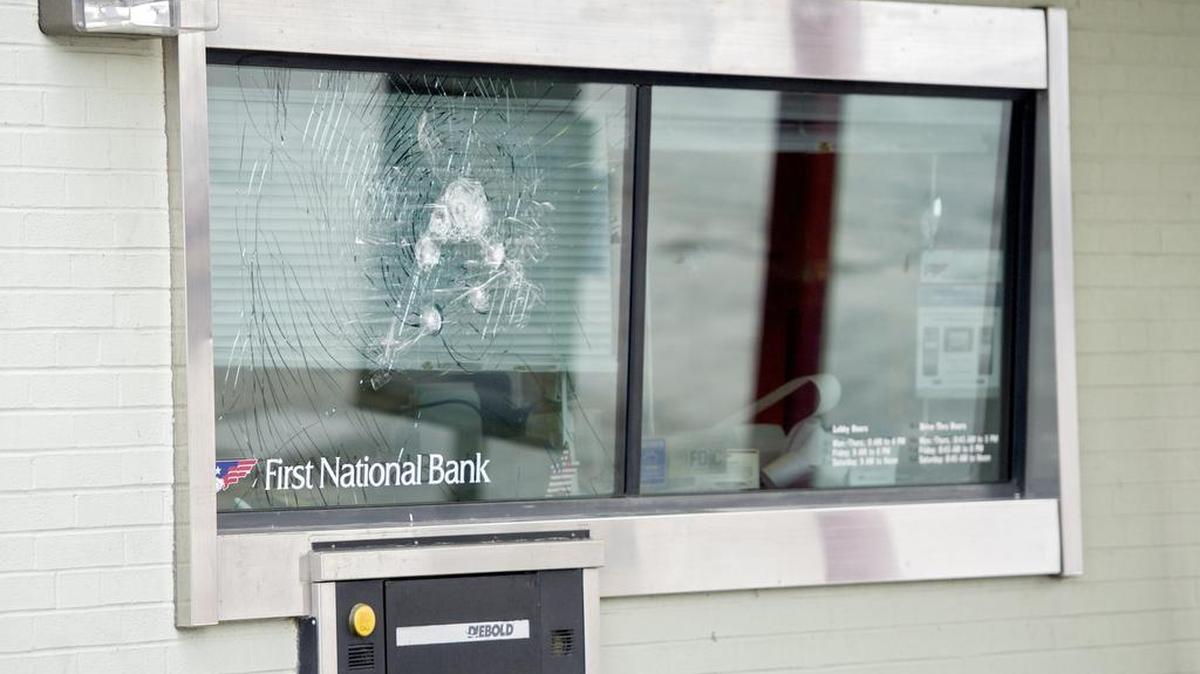 An attempted burglary occurred overnight at the drive through window at the First National Bank on the corner of Howard and Allegheny Street in Bellefonte.