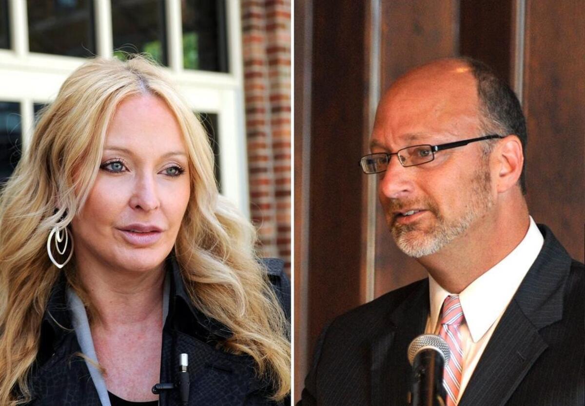 Stacy Parks Miller and Brad Lunsford are pictured in file photos.