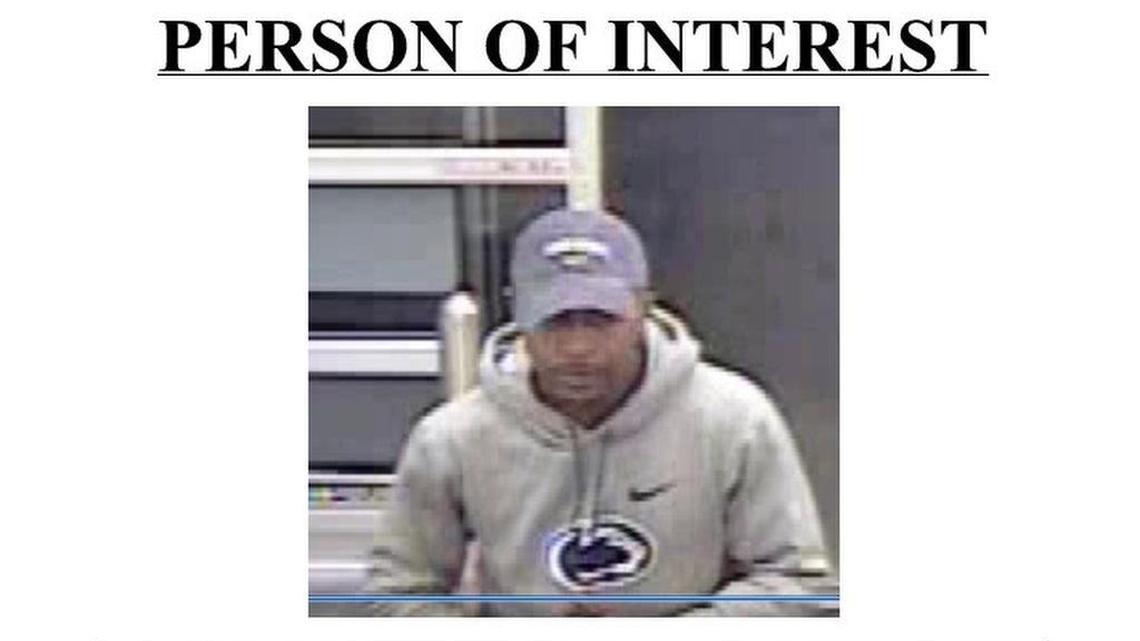 Police released a picture of a person of interest in the SPE Federal Credit Union robbery.