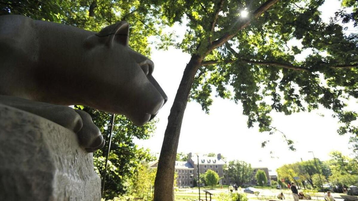 The view from the Penn State University Nittany Lion Shrine, in State College, Pa., is shown Thursday, September 5, 2013.