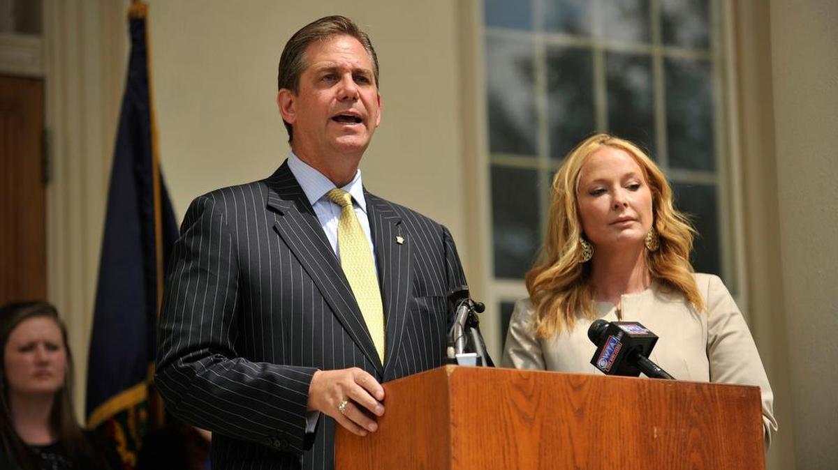 Bruce Castor, attorney for Stacy Parks Miller, speaks during a press conference in July in front of the Centre County Courthouse in Bellefonte.After months of investigation, testimony and secrecy, the state Office of the Attorney General released its findings of a grand jury investigation into forgery allegations against Centre County District Attorney Stacy Parks Miller. The office reported that the grand jury had found no evidence of wrongdoing and that Parks Miller would not face charges.