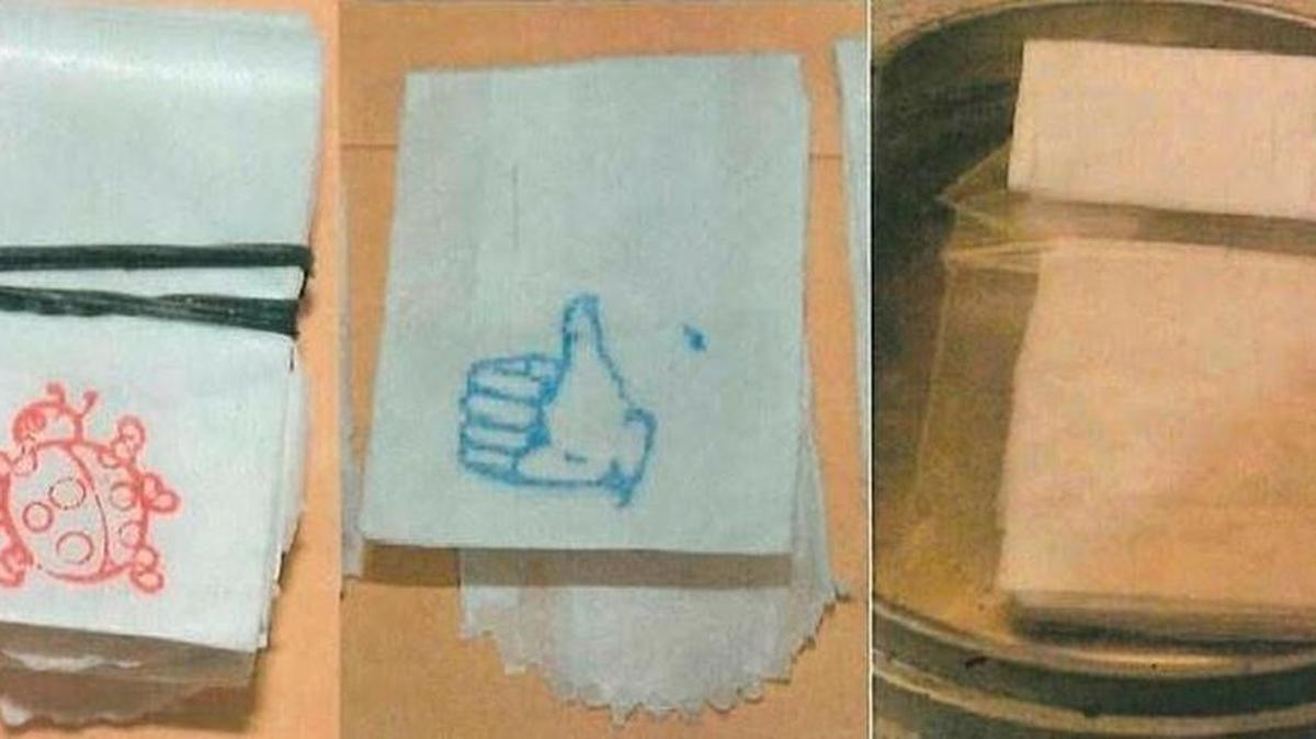 These stamp baggies were associated with four recent overdoses in Clearfield and Clarion counties. State Police said suspected fentanyl was sold as heroin.